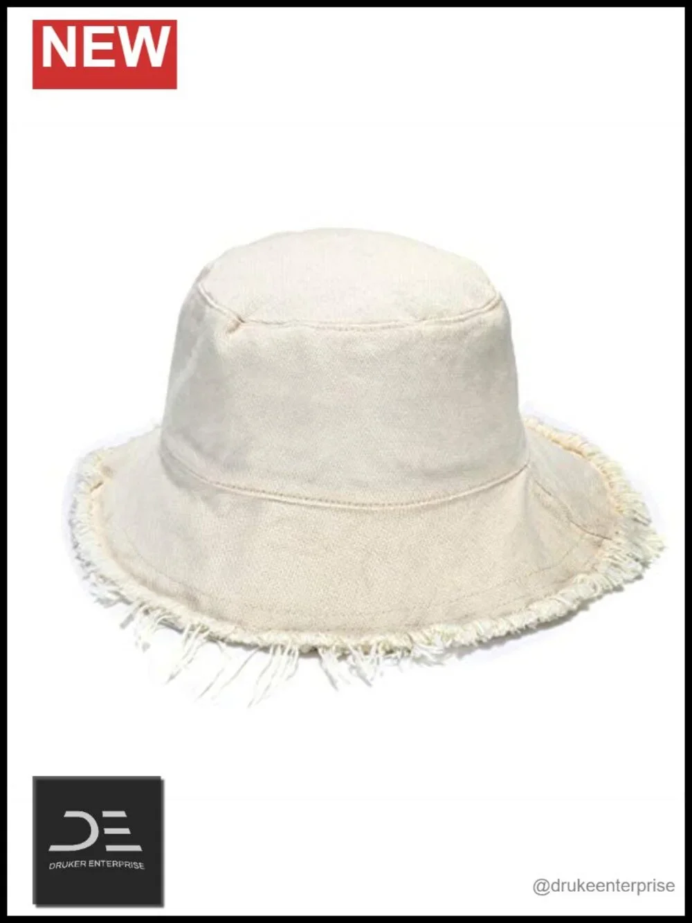 Wide Brim Cotton Bucket Hat UPF 50+ Sun Protection Beach Travel